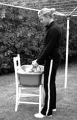 Ergonomic upright standing posture for back care