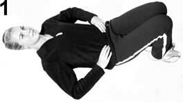 Supine pelvic tilt lower back mobility exercise